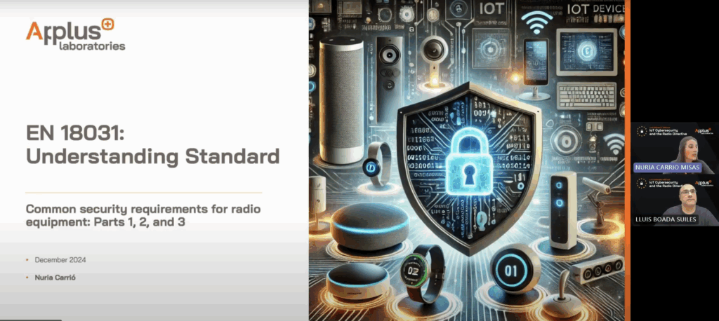 Webinar by APPLUS+ Labs on EN 18031 to comply with RED DA